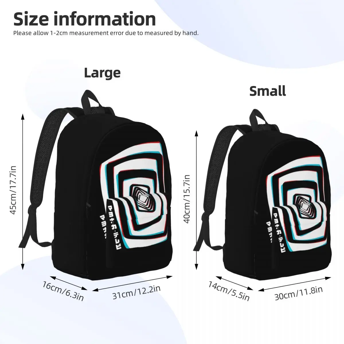 Persona 4 Midnight Channel Pullover Hoodie Backpack for Kindergarten Primary School Student Bookbag Boy Girl Kids Canvas Daypack