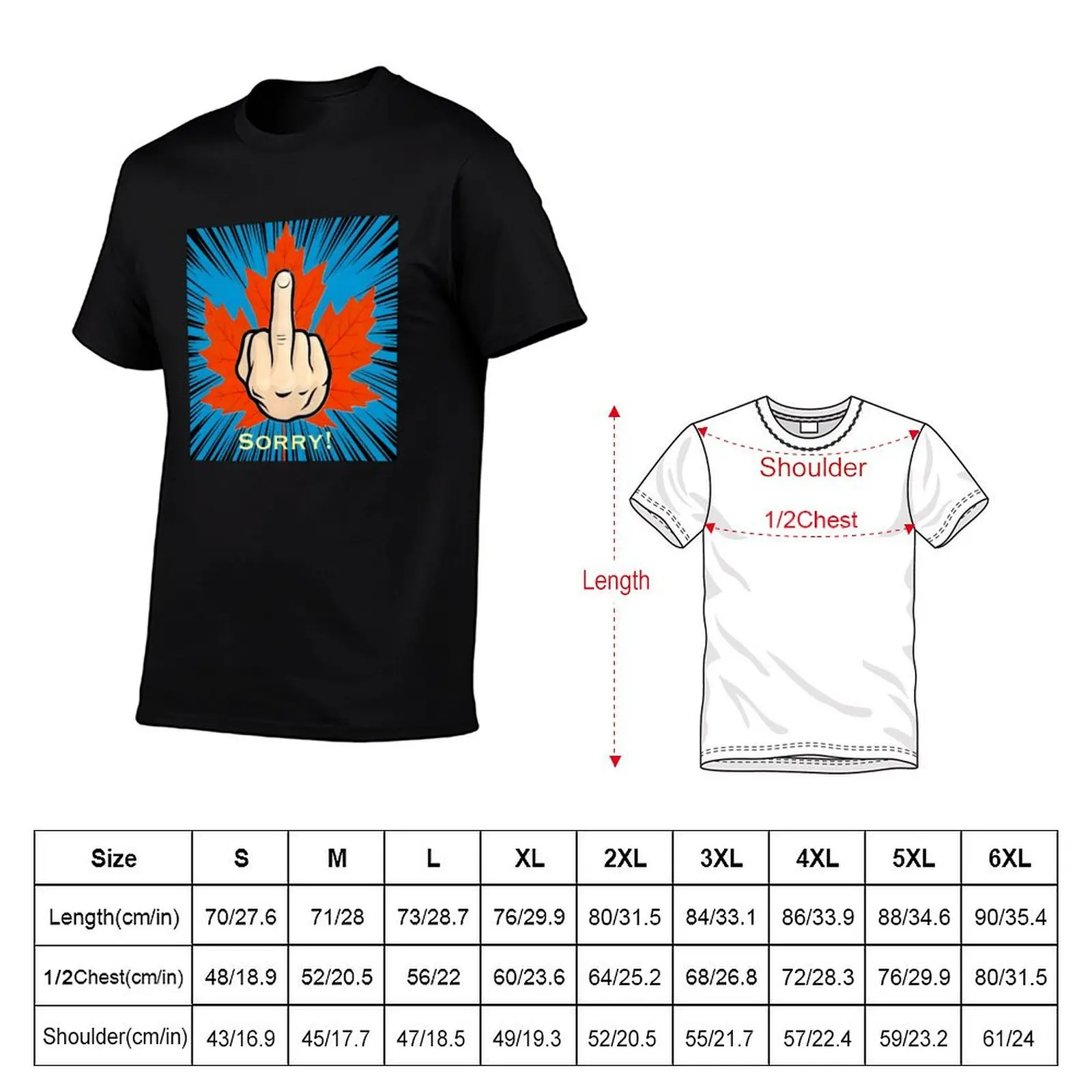 Sorry, Here's a Bird for You T-Shirt Fashion Casual Short Sleeve T-Shirt