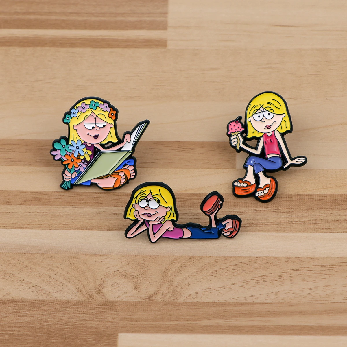 

Милые эмалированные броши с героями мультфильмов для девочек, значки на лацканах для рюкзака, металлические модные ювелирные аксессуары, игрушки для косплея, подарки для друзей