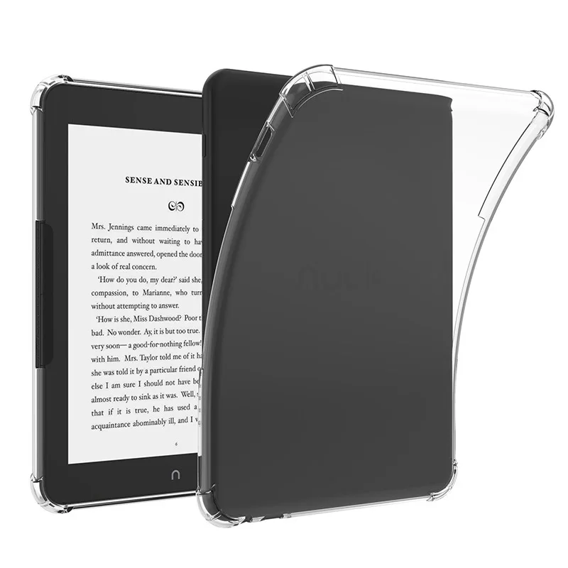 

Прозрачный противоударный чехол для Nook Glowlight 4 Plus, мягкий чехол из ТПУ, защитный чехол NookGlowlight 4Plus 7,8 дюйма