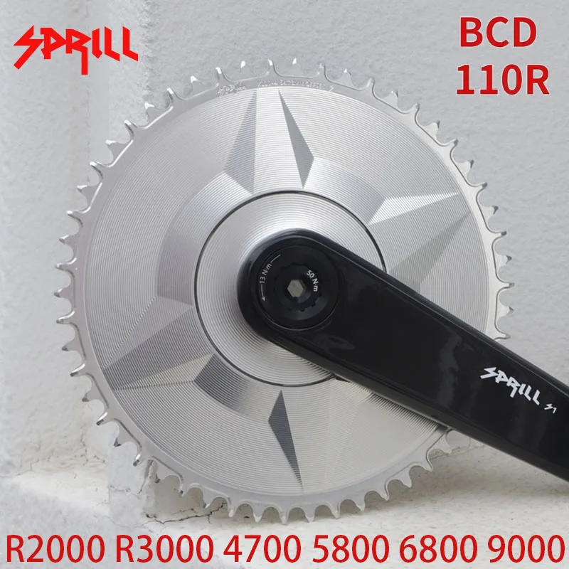 PASS QUEST 110 bcd chainring 4 bolts AERO 3mm Offset Narrow Wide Chainring 46T 48T-58T For Shimano R2000 R3000 5800 6800 9000