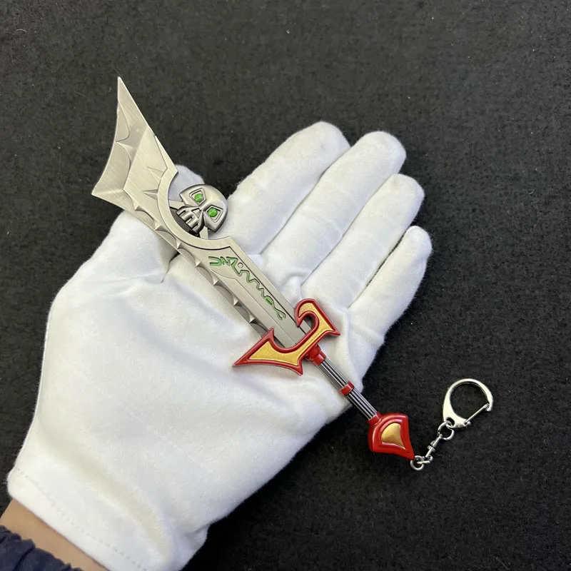 18cm Ashbringer World of Warcraft Weapon Alexandros Mograine Diamond Game Metal Katana Samurai Sword Model Crafts Gifts Toys