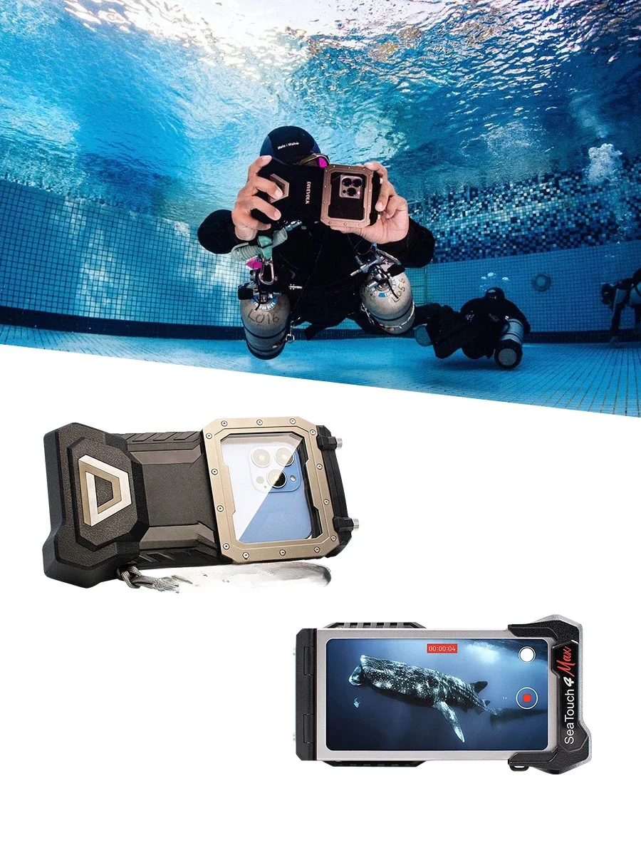 SeaTouch4 Max Diving Case Phone Case Waterproof Photography Apple Underwater Photography Touch Screen