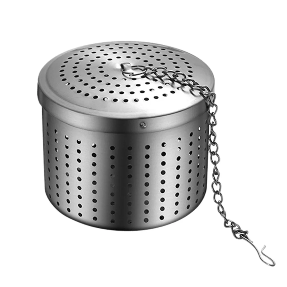 Stainless Steel Seasoning Ball Loose Tea Strainer Creative Dregs Basket Infuser Filter for Home