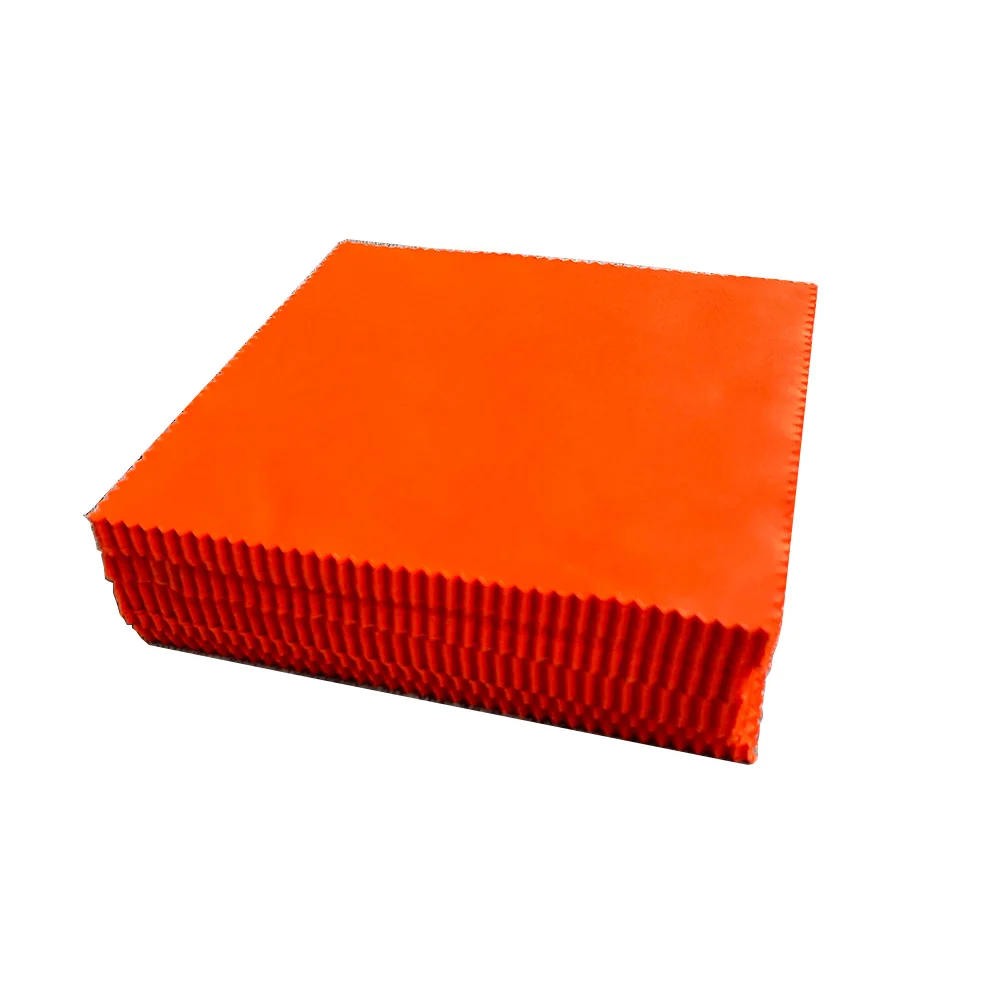 100 sztuk 150x150MM pomarańczowy środek do czyszczenia okularów ściereczka z mikrofibry do czyszczenia obiektywu chusteczki do czyszczenia ekranu telefonu akcesoria do okularów — zdjęcie 2