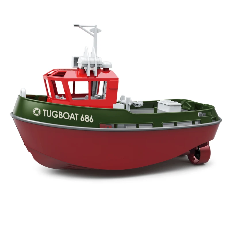 Fenteer 1/72 RC Tugboat – Barchetta Telecomandata Per Bambini, 23 Cm, 2 Motori, Impermeabile, Resistente Agli Urti, Per Piscina E Laghetto