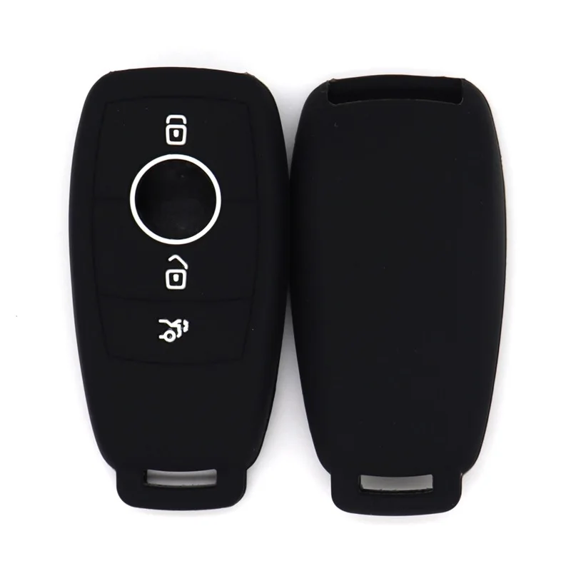 

Силиконовый чехол для автомобильных ключей для Mercedes Benz C-Class/E-Class 200L/GLA/GLB/GLC 200/260/GLE - чехол для ключей, аксессуары против царапин