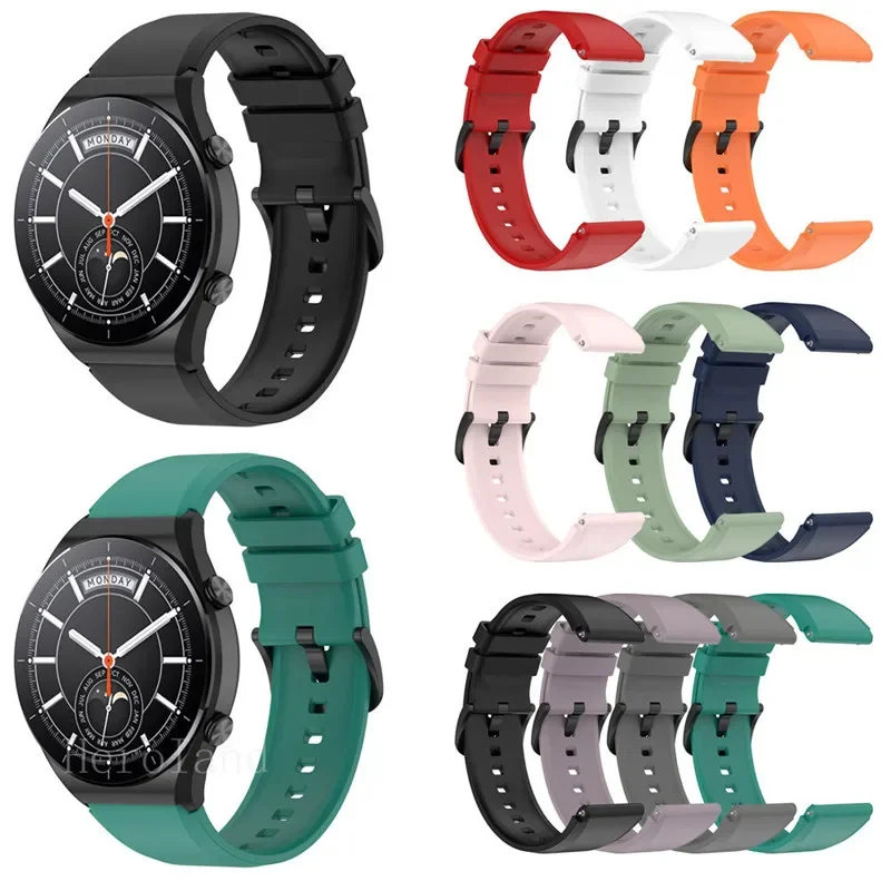 

22mm Silicone Watch Band For Xiaomi Mi Watch S1 Sport Strap Bracelet Watchband for Mi Watch S1 Wristband Replace Bracelet