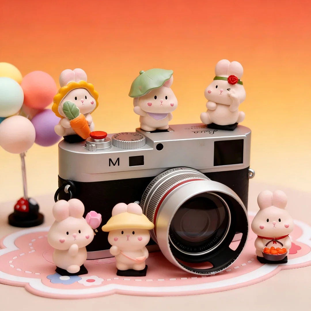 Niedliche Kawaii Hasen-Kamera-Blitzschuhabdeckung für Fuji XT5 XT50 Leica Nikon Z30 ZF Snoy ZVE10 Canon R50 DSLR Spiegellose Kameras Zubehör