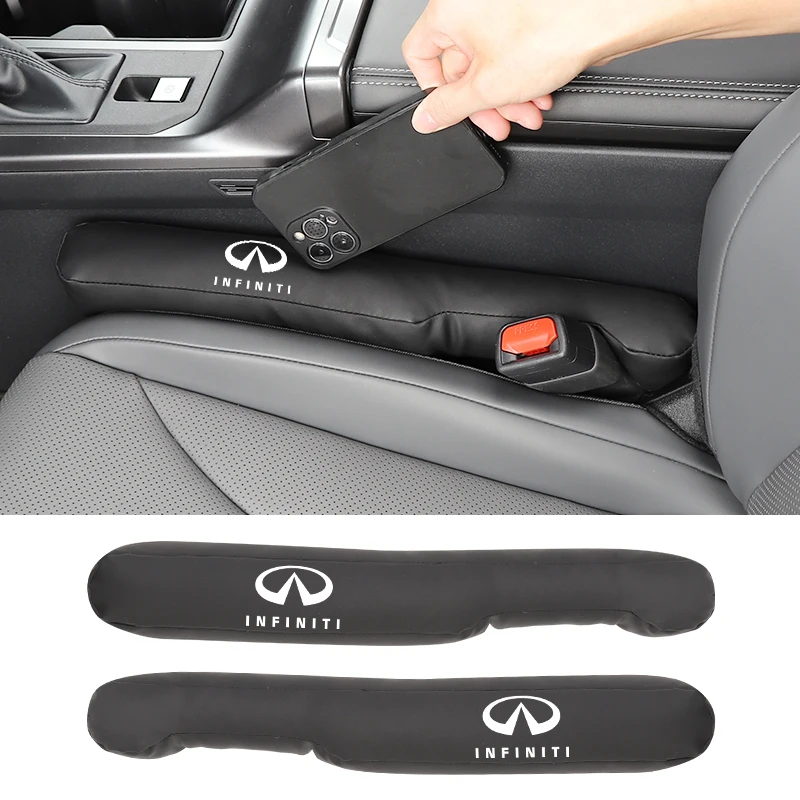 Car Seat Gap Filler Side Seam Plug Strip Leak-proof Filling Strip Accessories For Infiniti Q50 FX35 Q30 G37 Q70 QX70 G35 Q60