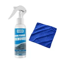 30/100ml Derusting Spray With Towel Metal Cleaner Cleaning Maintenance O9R0 Iron Powder Spray Car Rust Remover Tool