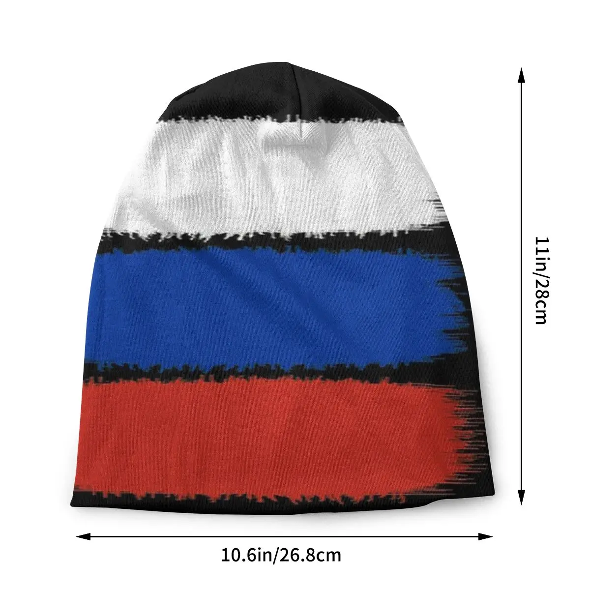 Flag of Russia Men Women's Beanie Hats Flag Of Russia Colours Knitted Hat Hip Hop Earmuff Bonnet Street Skullies Beanies