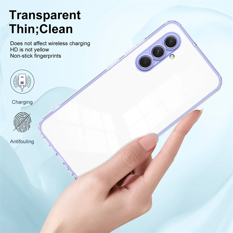 For Samsung Galaxy A55 5G A556V Case Shockproof Hard PC Bumper Silicone TPU Back Cover Soft Phone Case for Samsung Galaxy A55 5G