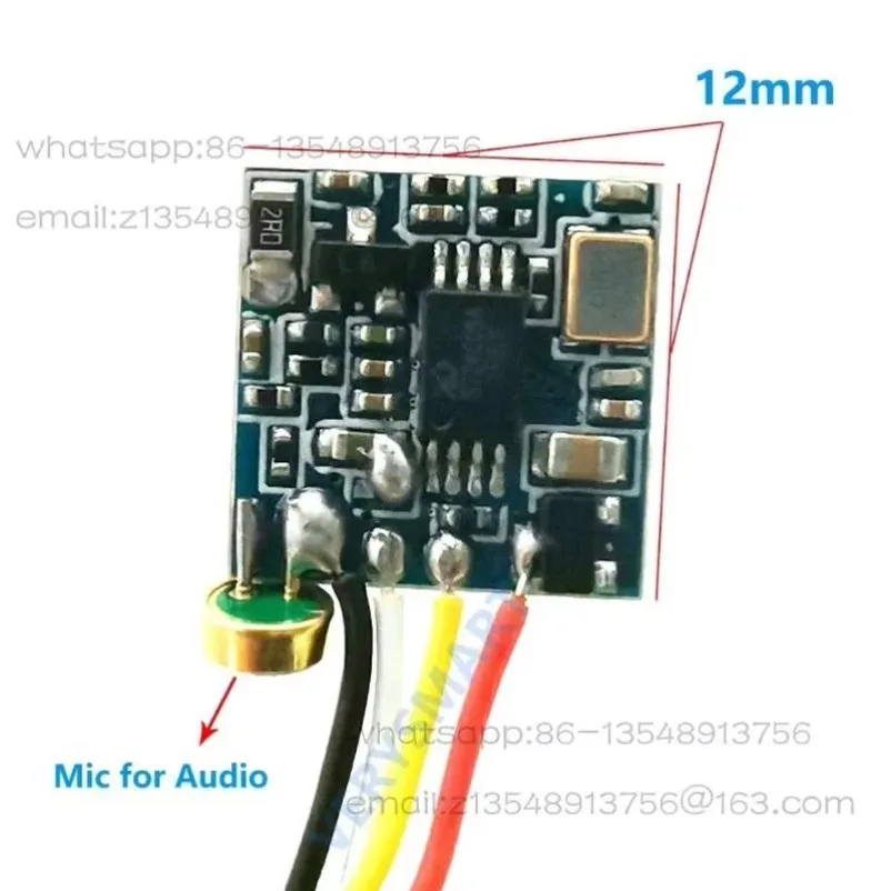 700TVL HD FPV Camera 170 Degree Wide Angle 2.8mm Lens with Audio for RC Drone Aerial Photography Mini CCTV Security Monitor