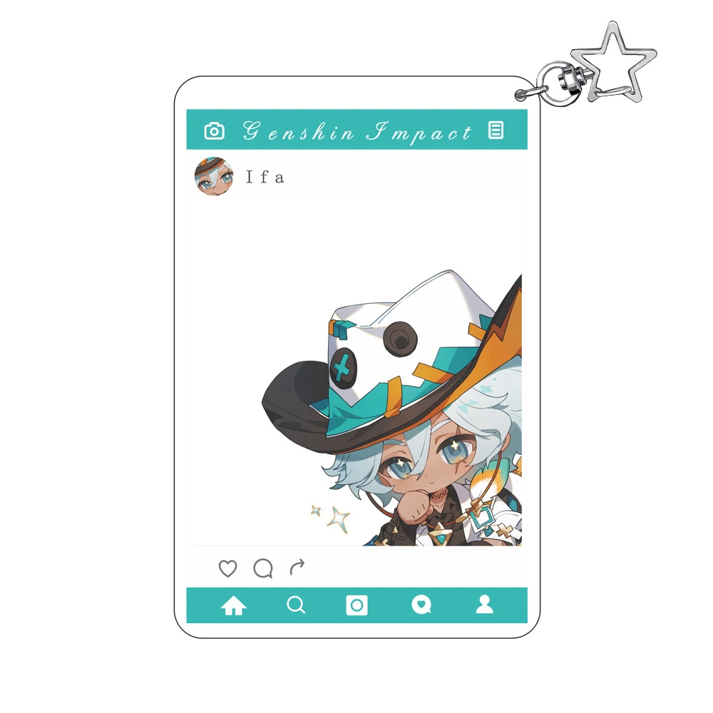 11cm gra Genshin Impact Escoffier Varesa Ifa przebranie na karnawał akrylowy breloczek brelok wisiorek Prop akcesoria świąteczny prezent