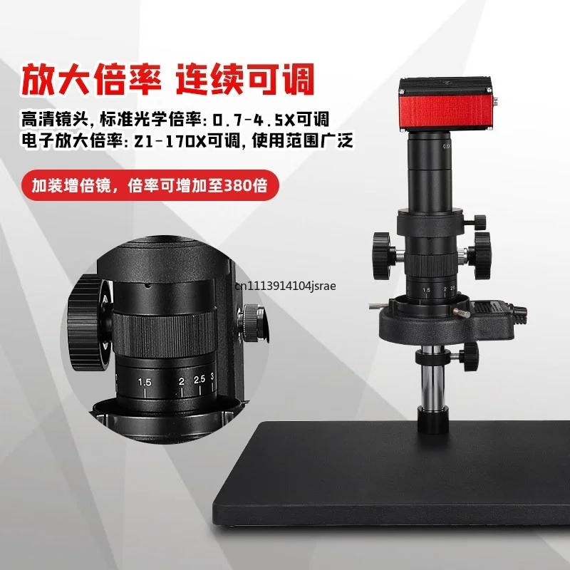 38MP 4K USB Digital Electronic Microscope Industrial CCD Magnifier For Mobile Phone Circuit Board Repair & Measurement