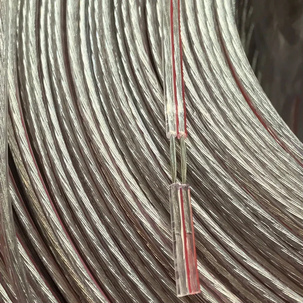 

22awg медная луженая проволока, антиокислительная прозрачная цветочная проволока, 2-жильный параллельный провод для обеденной люстры, светодиодный держатель лампы, кабель