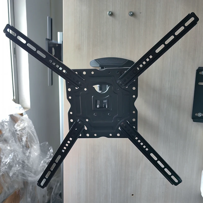 Manufacturer Supply High Quality Adjustable Steel Black Tv Wall Mount Bracket Universal Wall Mount Tv Bracket
