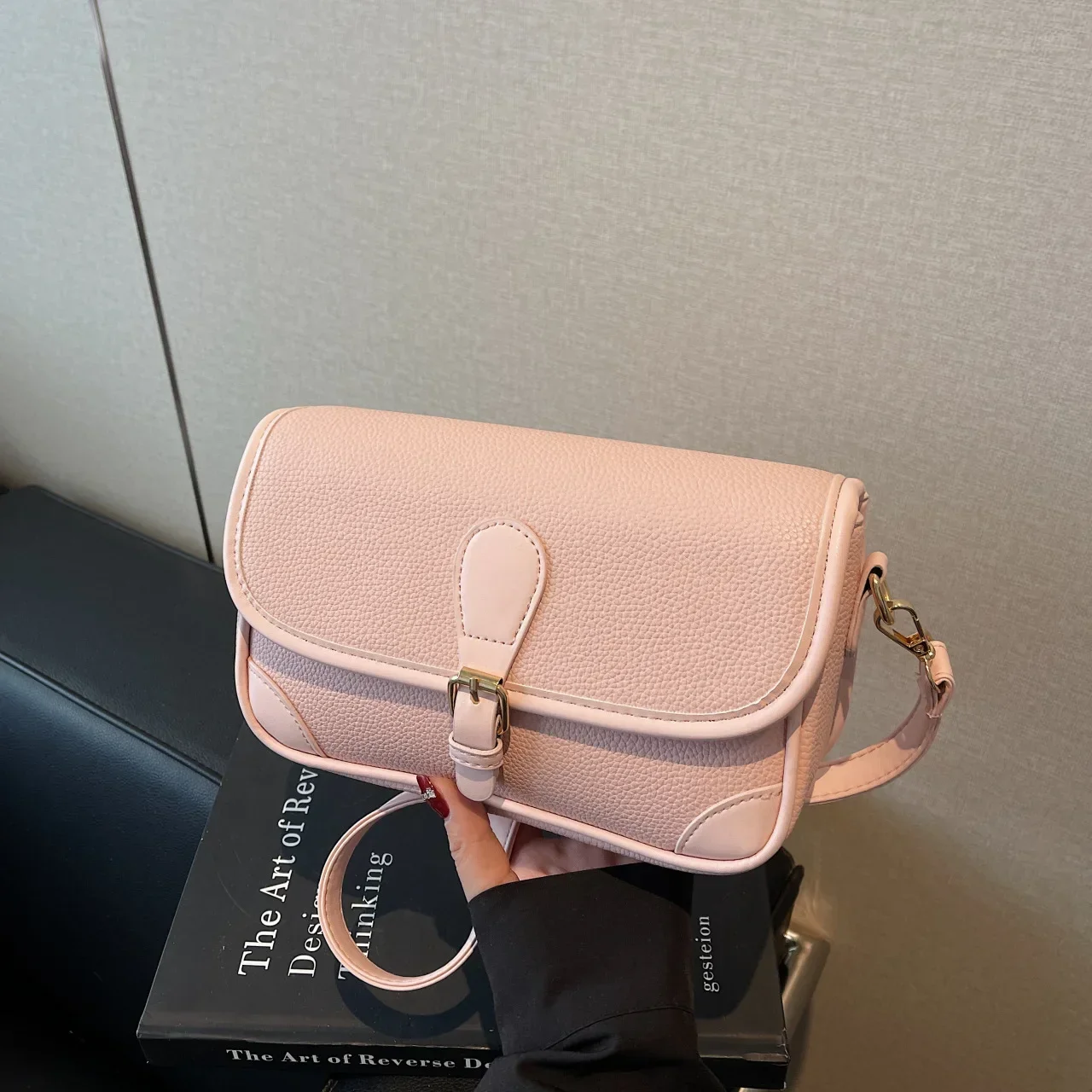 حقيبة دلو نسائية للربيع والصيف - حقيبة كتف كاجوال على الموضة الكورية - تصميم عالي الإحساس للسيدات العصريات #2