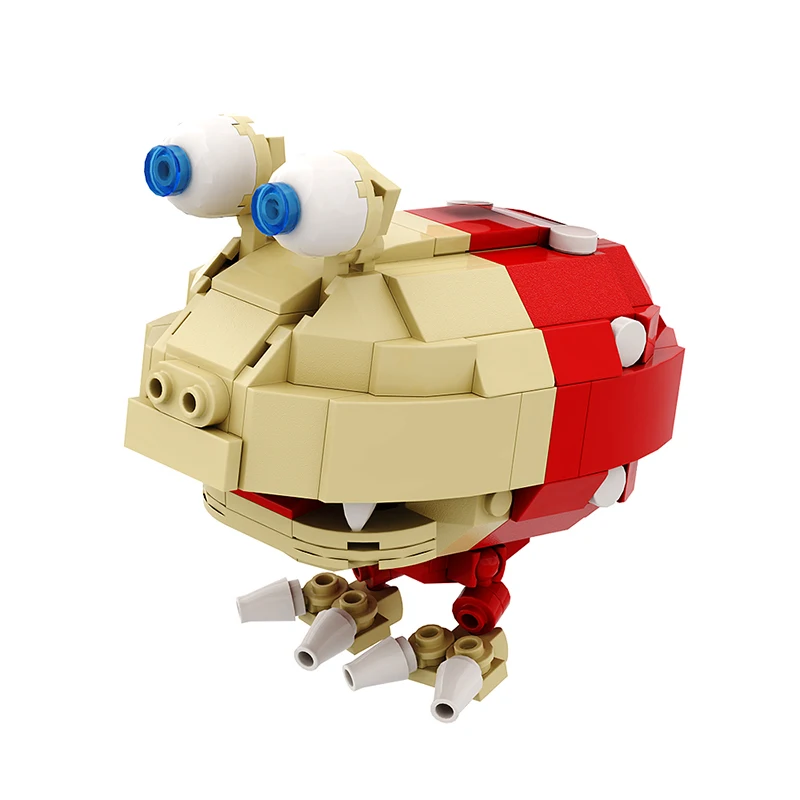 MOC ゲーム Pikmineds シーン オリマルとアミゴス モデル ビルディング ブロック S.S.羊飼い宇宙船アルフ エンジニア レンガ子供のおもちゃ