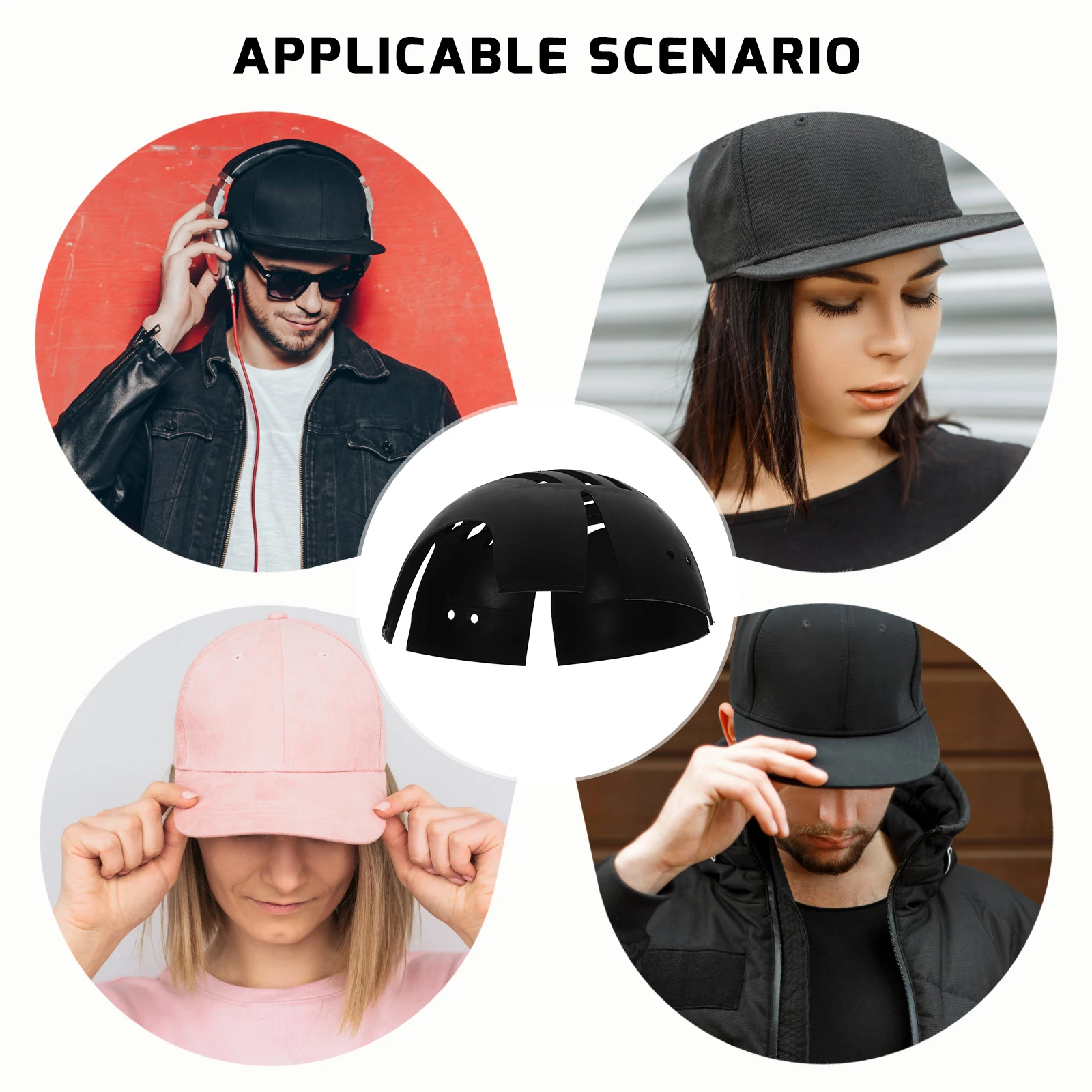 

2 Pcs Plastic Cap Lining Holder for Storage Baseball Caps Inserts Bracket