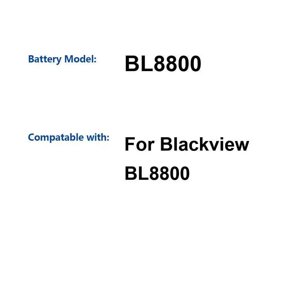 

Высокоэффективный аккумулятор высокой емкости 8380 мАч для мобильного телефона Blackview BL8800
