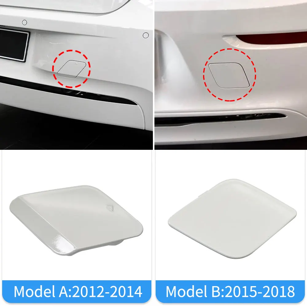 لسيارات BMW F20 المصد الخلفي للسيارة سحب هوك غطاء غطاء أسود أبيض لسيارات BMW 1 Series 116 118 120 125i 2012-2018 51127293548 51127371751