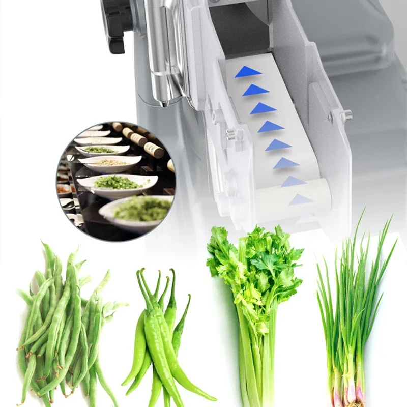 Commercial Vegetable Cutter Onion Slicer Leeks Celery Peppers Shredded Multifunctional Electric Machine