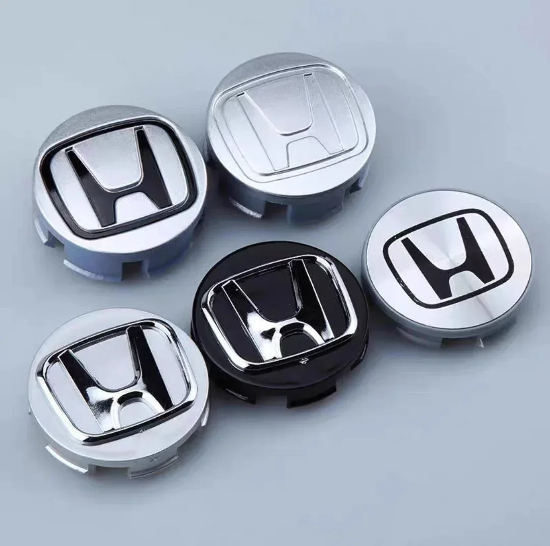 4pcs 58mm 69mm Wheel Center Cap Logo Hub Cover Badge Emblem For Honda Civic City Accord Odyssey Spirior CRV Hrv Jazz CBR HR-V