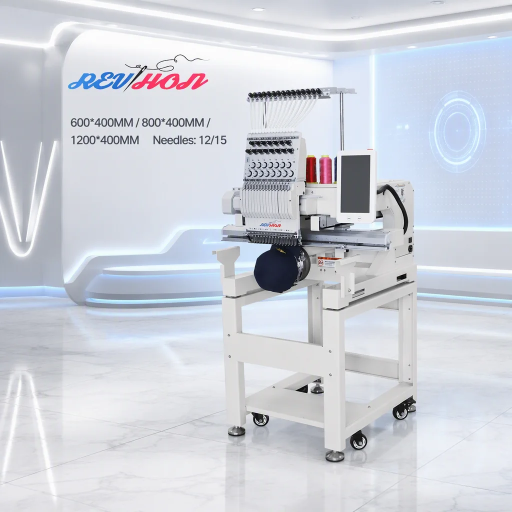 Computerized Single Head Embroidery Machine With 600 X 400 Mm Embroidery Area For Caps And Custom Designs