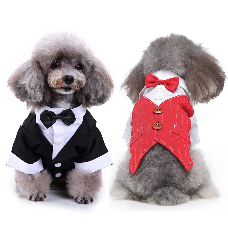 

Dog Tuxedo Dog Suit Puppy Pet Tuxedo Wedding Party Costume Dog Gentleman Clothes Halloween Party Cat Bulldog Chihuahua Outfit
