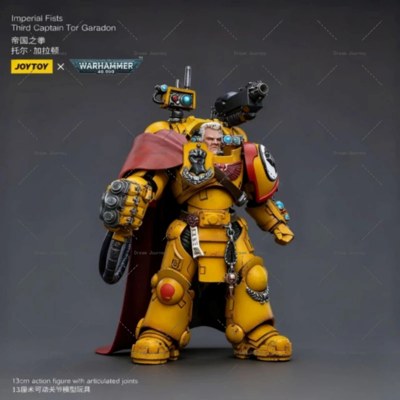 

In stock JOYTOY Warhammer 40k 1/18 Imperial Fists Third Captain Tor Garadon Action Doll Toy Collection