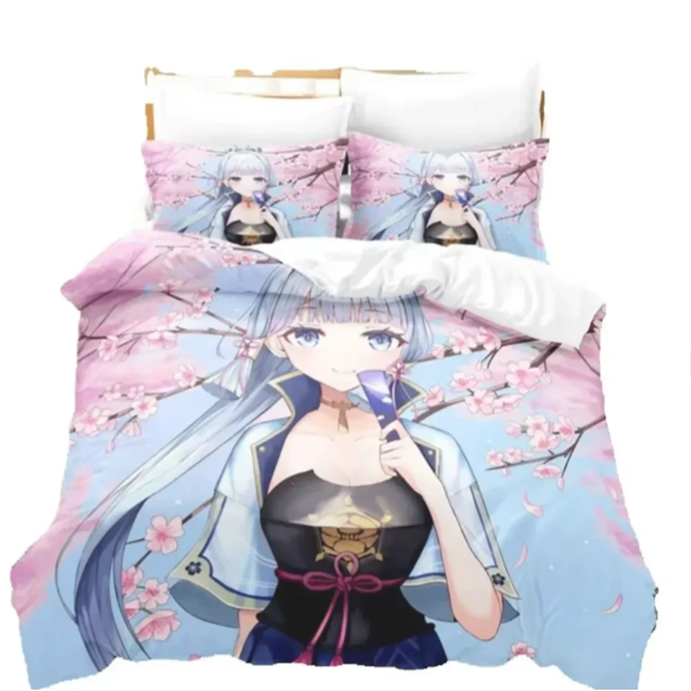 

Hot Game Genshin Impact Bedding Set 3D Printed Comforter Duvet Cover Sets Pillowcase Twin Full Queen King Duvet Covers Drop Ship