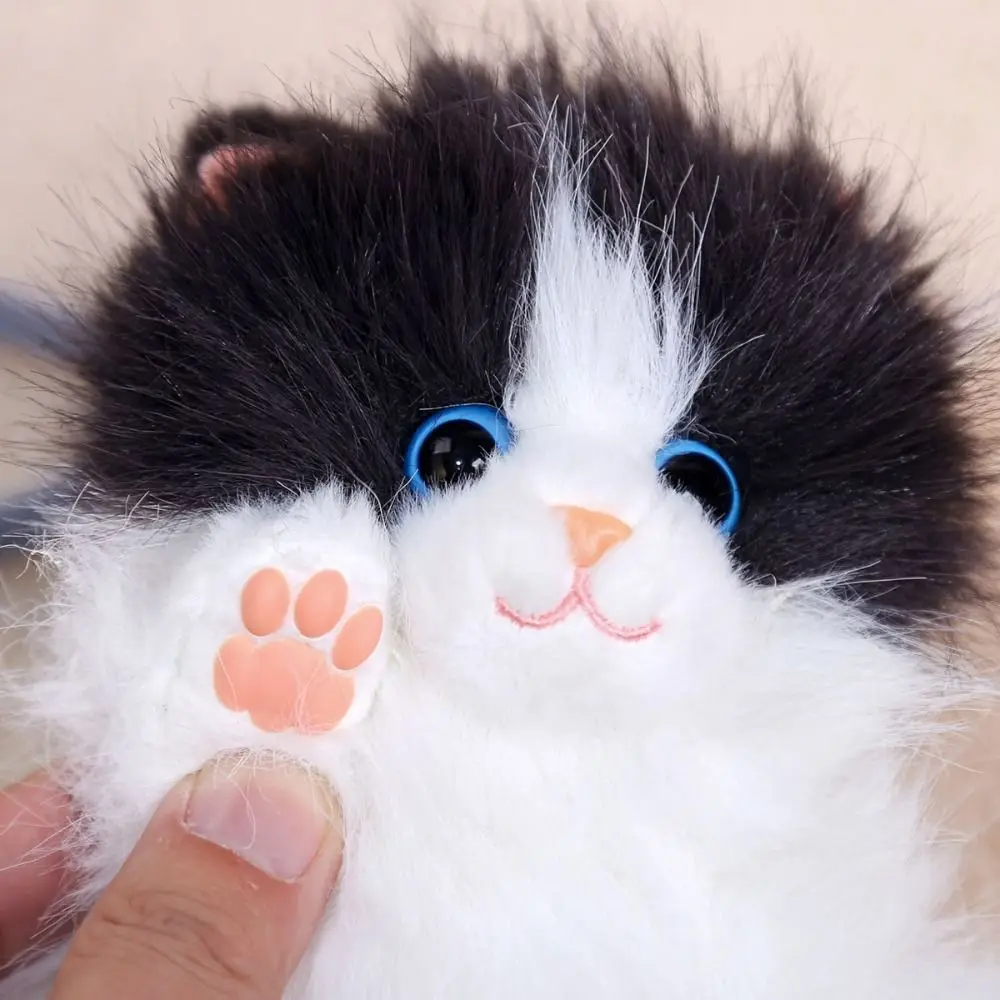 

Fashione PP Cotton Puppy Cat Plush Keychain Soft Cute Plush Doll Pendant Simulation Cat Cartoon Bag Pendant Gift