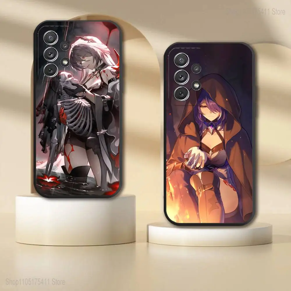 

Acheron Honkai Star Rail Phone Case For Samsung S 25,24,23,22,30,21,10,9,Ultra,Plus,Lite,FE,4,5G Black Soft Case