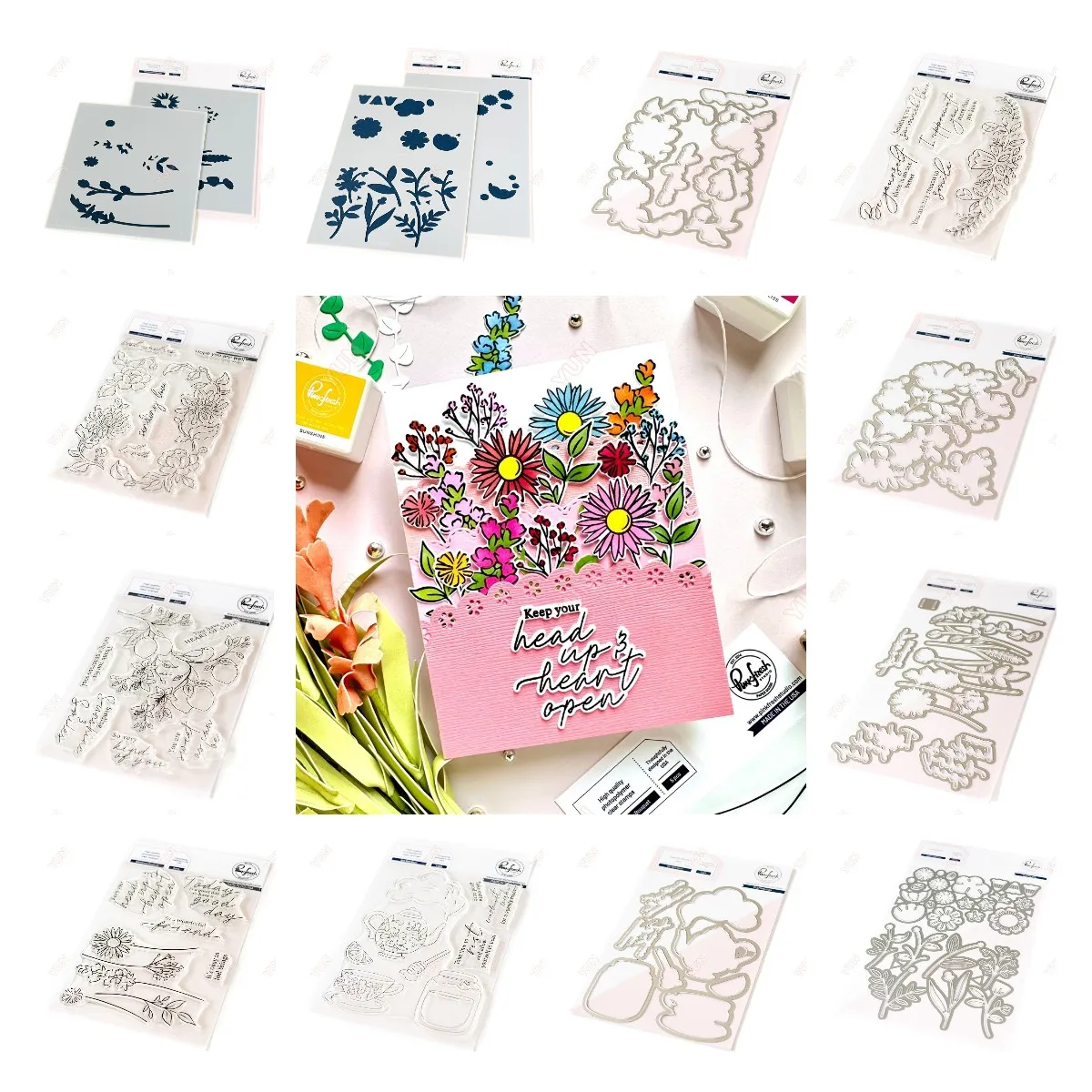 

Wildflower Bouquet Beautiful Day Metal Cutting Dies Stamps Stencil Hot Foil Scrapbook Diary Decoration Handmade Greeting Cards