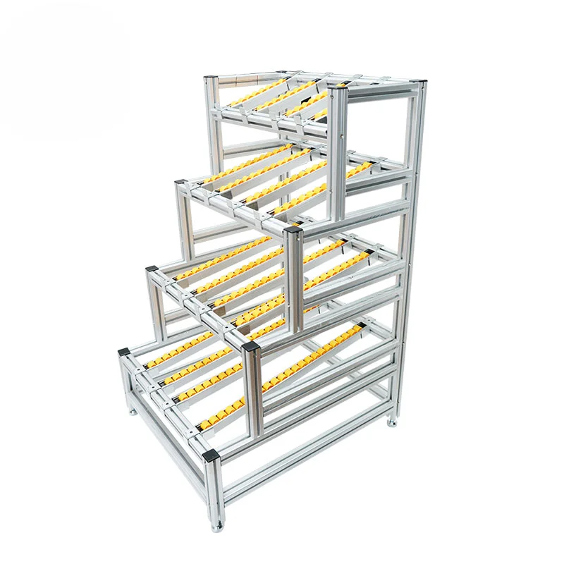 

Heavy medium storage store room aluminum t slot track roller shelves sheet metal fluent strip shelf shelving