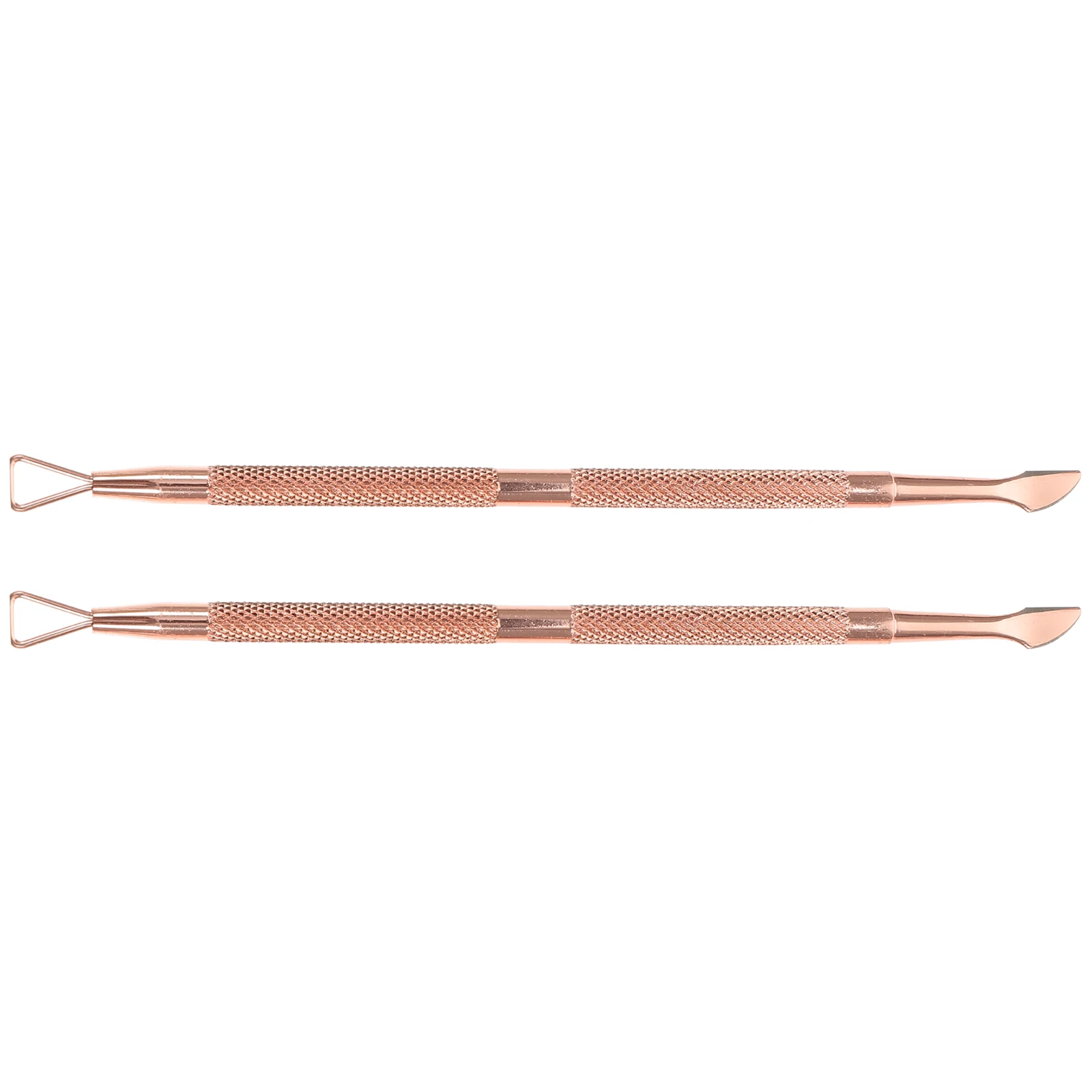 

2pcs Nail Tools Stainless Steel Rose Gold Cuticle Pusher Manicure Pedicure Scrapers Dead Skin Cleaner Nail Art Gel Polish