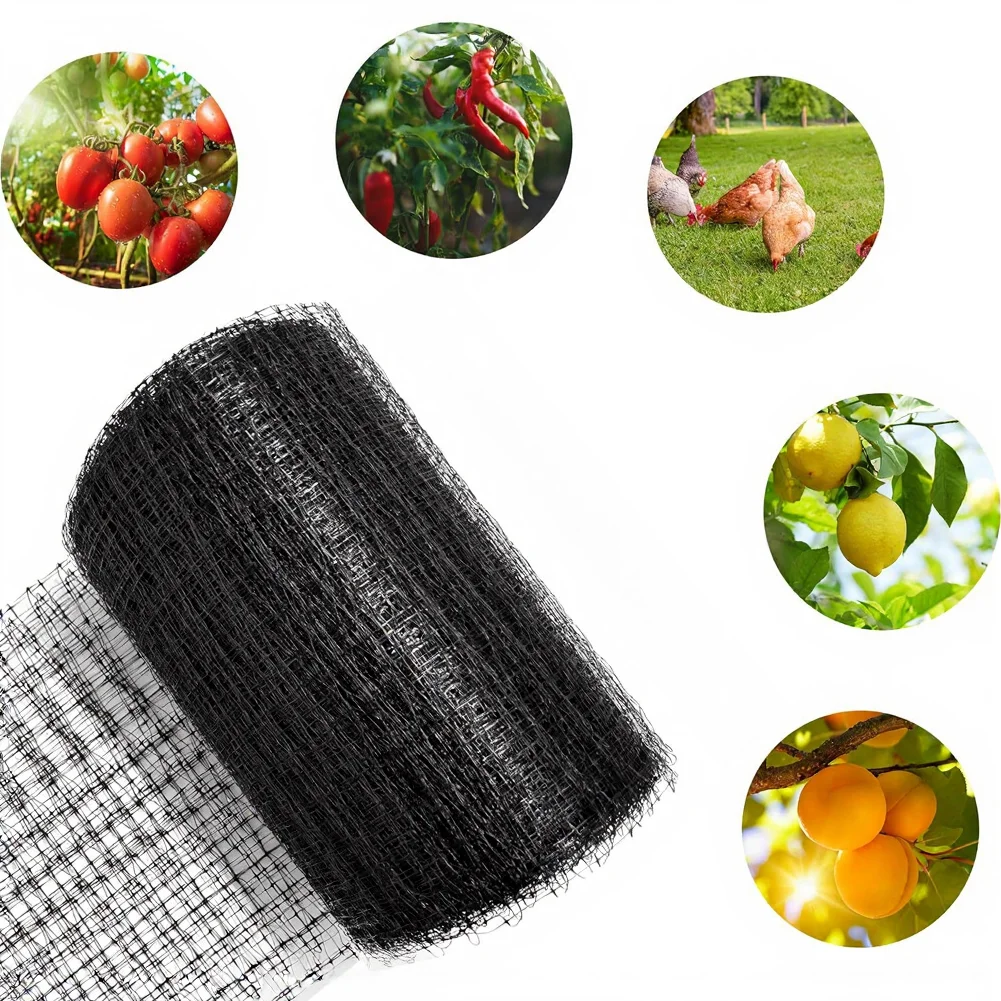 Outdoor Enclosure Screen Deer Dog Barrier Roll Plastic Material Black Color Finish Weatherproof Construction Outdoor
