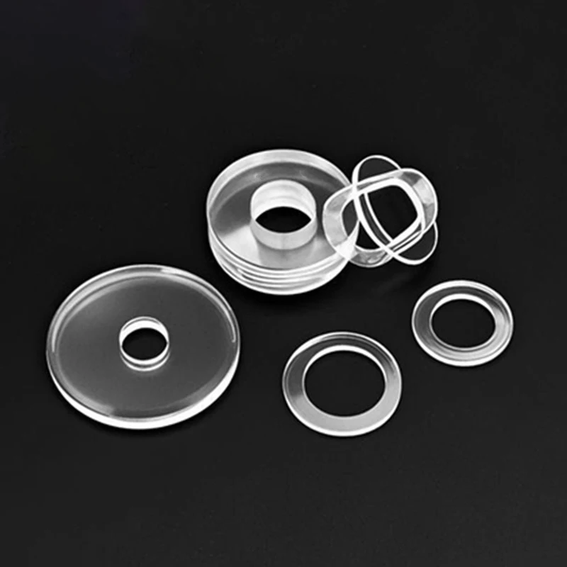 50-200 قطعة من البلاستيك الناعم PVC الشفاف العازل غسالة مسطحة M4 M4.2 M5 M6 M6.5 M7 حشية مسطحة مستديرة مقاومة للصدمات ومقاومة للتسرب #2