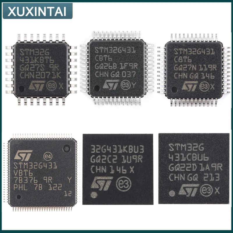 5Pcs/Lot  New Original  STM32G431 STM32G431CBT6 CBU6  CBU3 RBT6 C8T6 RBT3 RBI6  VBT6  KBU3 K6U6   KBT6  K8T6  K6T6  MUC  LQFP