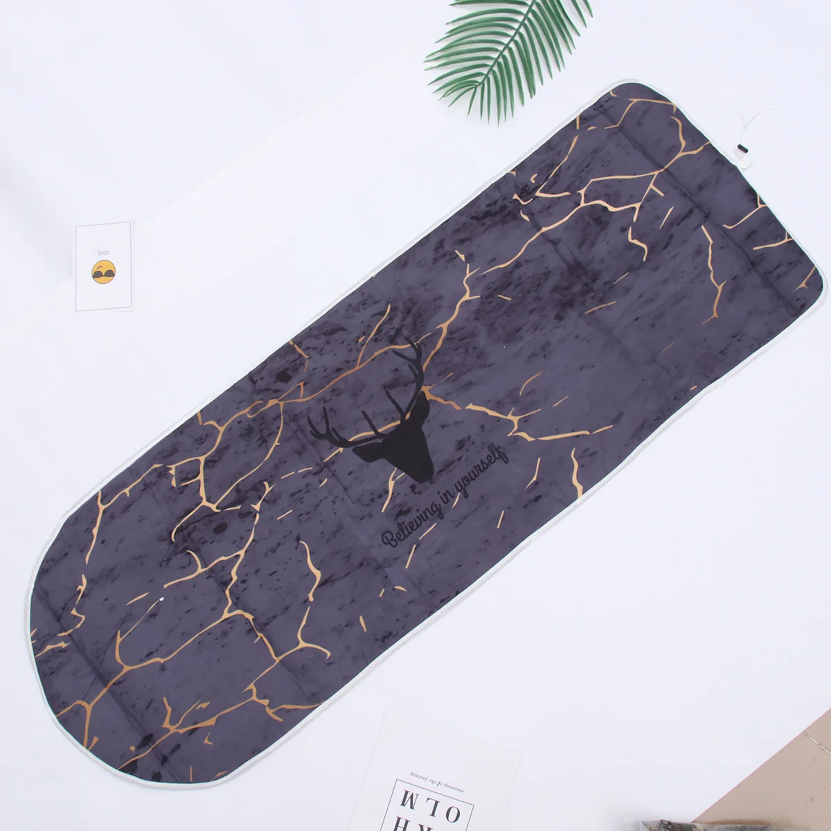 

Dark Grey Wide Large Marble Pattern Ironing Board Cover High Quality Resistant Drawstring