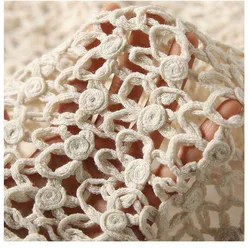 2022 Newest Cotton Hollow out Knitted Woven Cotton Cloth Exquisite Hollow Out Cotton Cloth