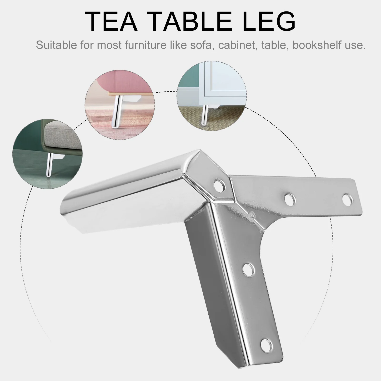 

4 pcs Aircraft Feet Metal Furniture Legs Easy Installation Support Foot For Sofa Cabinet Table Bookshelf Furniture Leg Feet