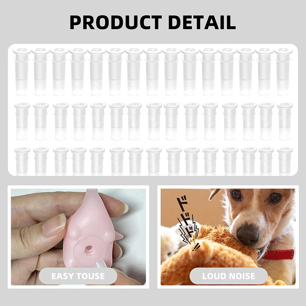 

30/50/100PCS Squeakers Toys Whistle Cat Dog Squeaky Repair Fix Pet Noise Maker Insert Replacement Stuffed Plush Doll Accessories