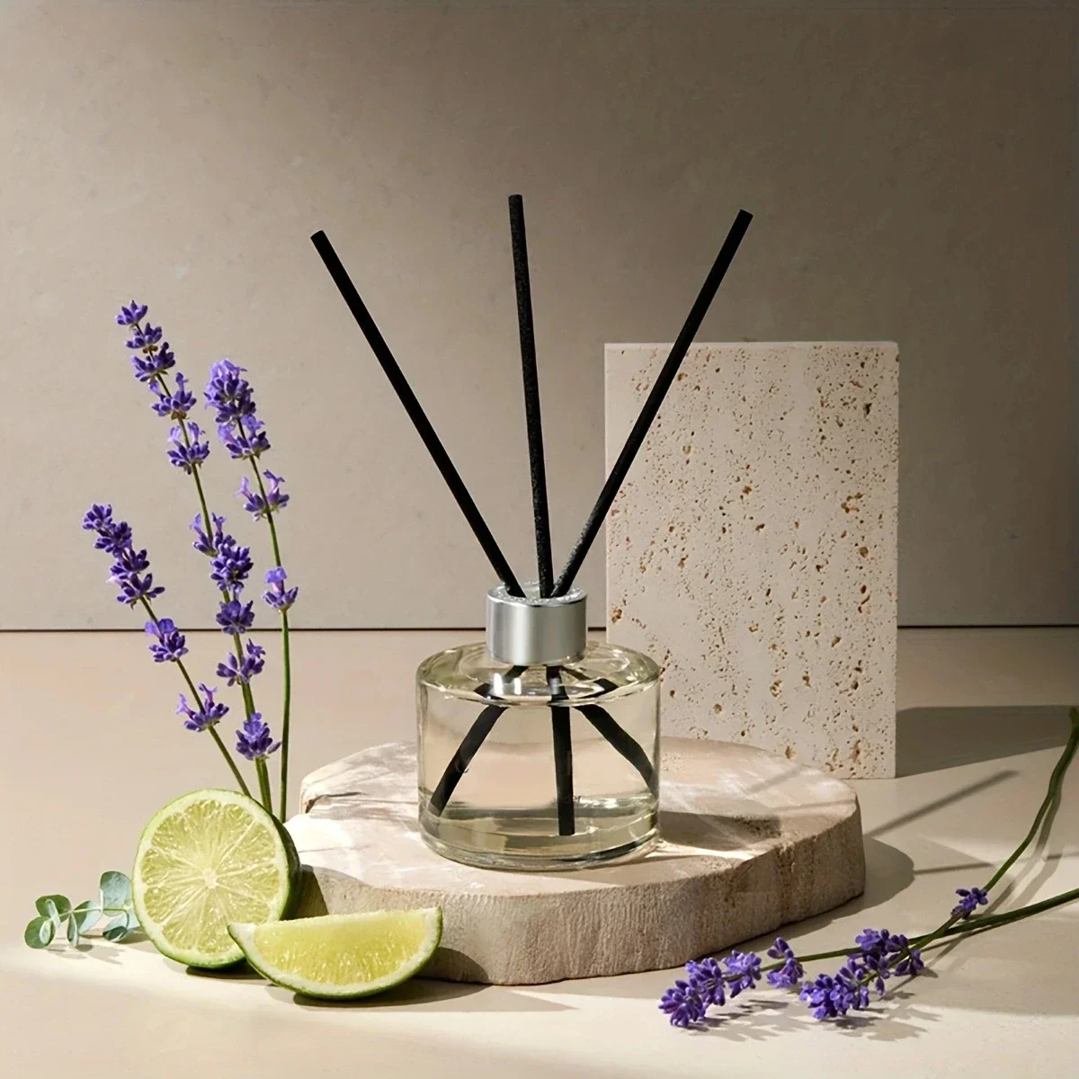 50/100/200 قطعة عصا متطايرة للمياه معطرة للمرحاض، منزل صيفي مزين بعصا عطر متطايرة من الروطان المجفف المقلد