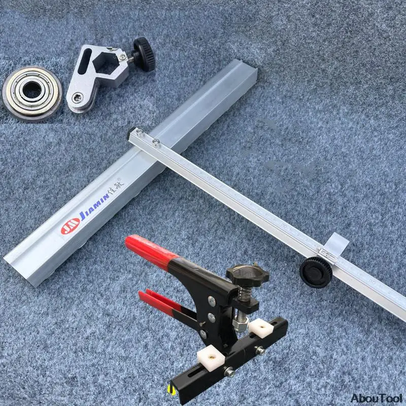 Máquina de Corte Manual de Alta Precisão Portátil da Faca do Impulso da Telha da Grande Roda de 22 mm para Telhas de Corte e Ardósia do Assoalho