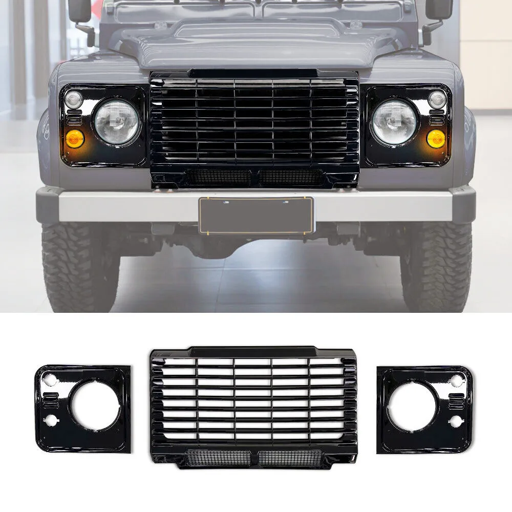 

Modification High Quality Defender Front Grille for Land Rover Defender 90 110 130 1983-2006 Car Body Parts Kits