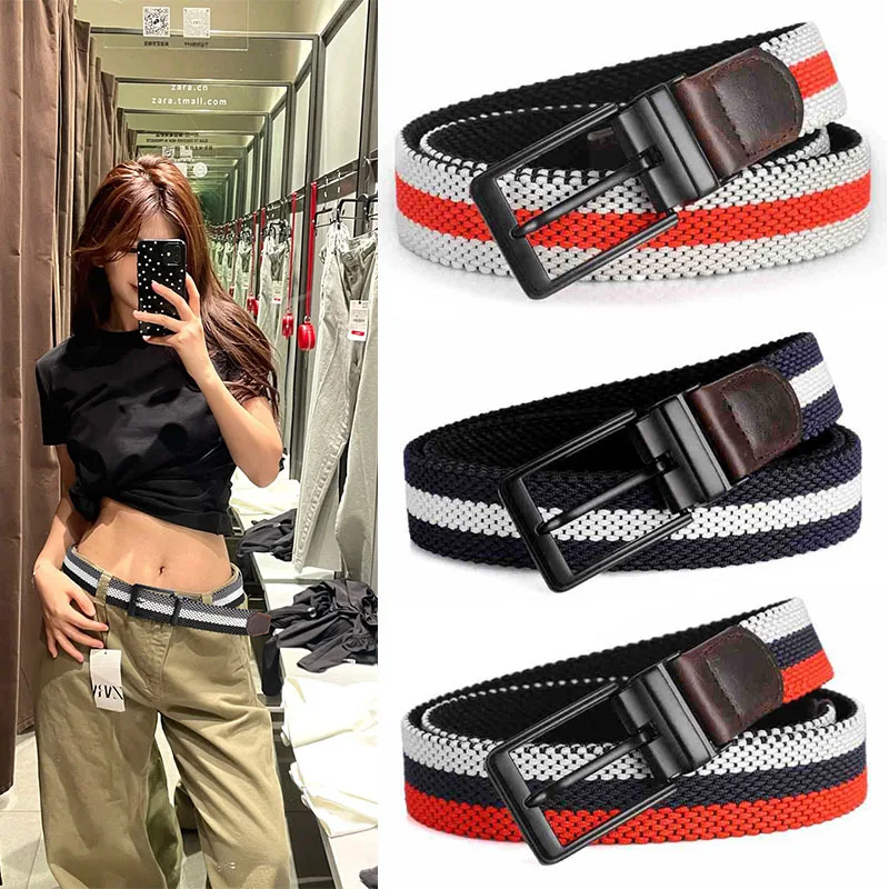 Elastic waistband, no-hole design, reversible, adjustable, suitable for men, students, and young women