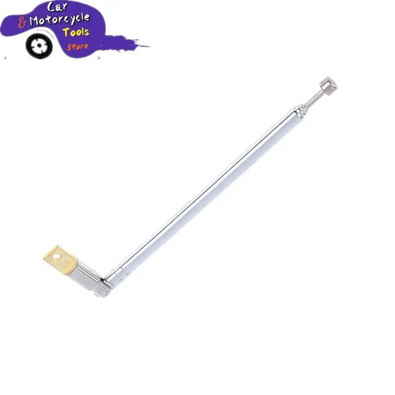 1 Pcs 354mm 4 Section Telescopic Stainless Steel AM FM Radio Universal Antenna New